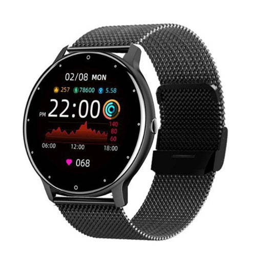 ZL02D 1,28 pouces IP67 Étanche Steel Band Smart Watch Support Surveillance de la Fréquence Cardiaque, Steel Band (Black), Steel Band (Gold), Steel Band (Blue)