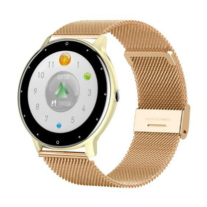 ZL02D 1,28 pouces IP67 Étanche Steel Band Smart Watch Support Surveillance de la Fréquence Cardiaque, Steel Band (Black), Steel Band (Gold), Steel Band (Blue)