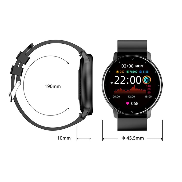 ZL02D 1,28 pouces IP67 Étanche Steel Band Smart Watch Support Surveillance de la Fréquence Cardiaque, Steel Band (Black), Steel Band (Gold), Steel Band (Blue)