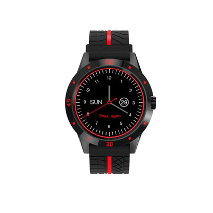 Montre intelligente N6 Écran TFT 1,3 pouces MTK2502C Bluetooth4.0, bracelet de montre en silicone, moniteur de fréquence cardiaque, podomètre, moniteur de sommeil et rappel de sédentarité, Silicone Watch Strap/Red, Silicone Watch Strap/Yellow
