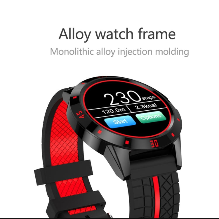 Montre intelligente N6 Écran TFT 1,3 pouces MTK2502C Bluetooth4.0, bracelet de montre en silicone, moniteur de fréquence cardiaque, podomètre, moniteur de sommeil et rappel de sédentarité, Silicone Watch Strap/Red, Silicone Watch Strap/Yellow