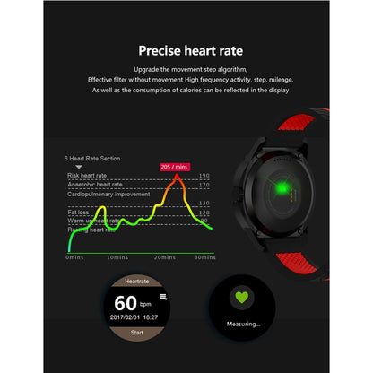 Montre intelligente N6 Écran TFT 1,3 pouces MTK2502C Bluetooth4.0, bracelet de montre en silicone, moniteur de fréquence cardiaque, podomètre, moniteur de sommeil et rappel de sédentarité, Silicone Watch Strap/Red, Silicone Watch Strap/Yellow