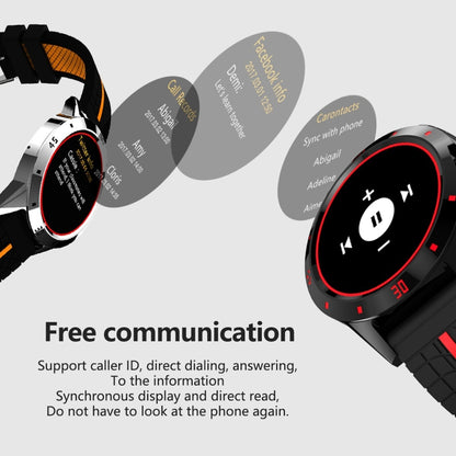 Montre intelligente N6 Écran TFT 1,3 pouces MTK2502C Bluetooth4.0, bracelet de montre en silicone, moniteur de fréquence cardiaque, podomètre, moniteur de sommeil et rappel de sédentarité, Silicone Watch Strap/Red, Silicone Watch Strap/Yellow