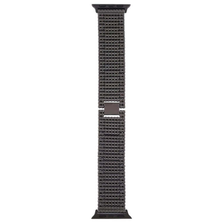 Pour Apple Watch Series 7 41mm / 6 & SE & 5 & 4 40mm / 3 & 2 & 1 38mm neuf perles bracelet en acier inoxydable bracelet de montre, For Apple Watch Series 7 41mm / 6 & SE & 5 & 4 40mm / 3 & 2 & 1 38mm