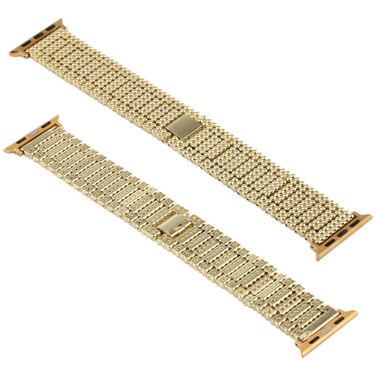 Pour Apple Watch Series 7 41mm / 6 & SE & 5 & 4 40mm / 3 & 2 & 1 38mm neuf perles bracelet en acier inoxydable bracelet de montre, For Apple Watch Series 7 41mm / 6 & SE & 5 & 4 40mm / 3 & 2 & 1 38mm