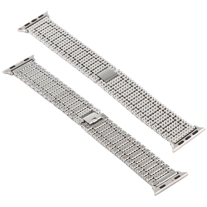Pour Apple Watch Series 7 41mm / 6 & SE & 5 & 4 40mm / 3 & 2 & 1 38mm neuf perles bracelet en acier inoxydable bracelet de montre, For Apple Watch Series 7 41mm / 6 & SE & 5 & 4 40mm / 3 & 2 & 1 38mm