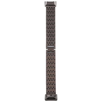 Pour Fitbit Charge 3 Bracelet de montre en acier inoxydable serti de diamants