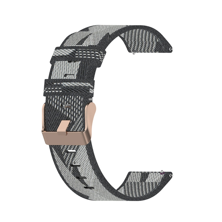 Bracelet de montre en Nylon tissé à rayures de 18mm, pour Sport féminin fossile/Charte HR/Gen 4 Q Venture HR