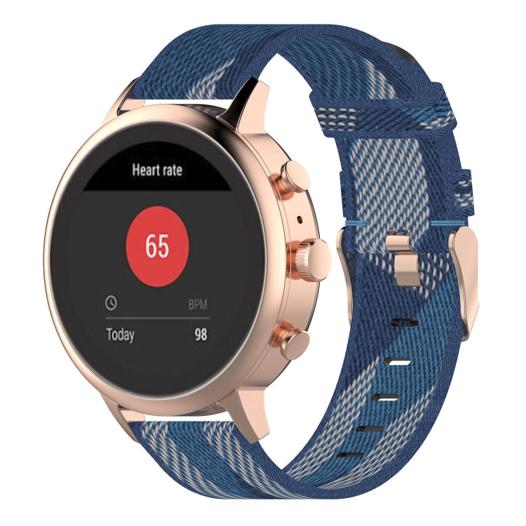Bracelet de montre en Nylon tissé à rayures de 18mm, pour Sport féminin fossile/Charte HR/Gen 4 Q Venture HR