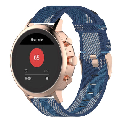Bracelet de montre en Nylon tissé à rayures de 18mm, pour Sport féminin fossile/Charte HR/Gen 4 Q Venture HR