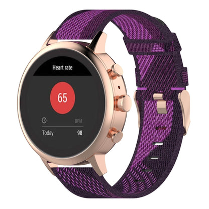Bracelet de montre en Nylon tissé à rayures de 18mm, pour Sport féminin fossile/Charte HR/Gen 4 Q Venture HR