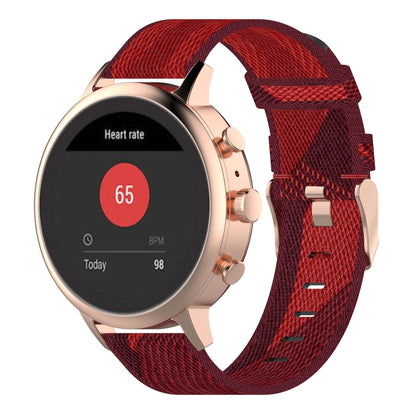 Bracelet de montre en Nylon tissé à rayures de 18mm, pour Sport féminin fossile/Charte HR/Gen 4 Q Venture HR
