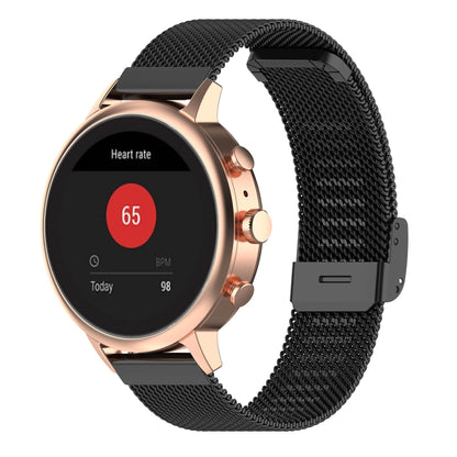 Bracelet de montre en maille métallique de 18 mm, pour Sport féminin fossile/Charte HR/Gen 4 Q Venture HR