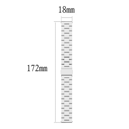 Bracelet de montre en acier de 18 mm, pour Fossil Female Sport/Charte HR/Gen 4 Q Venture HR