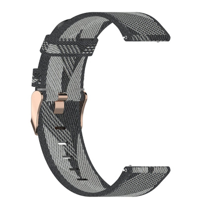 Bracelet de montre en nylon tissé à rayures de 20 mm pour Huami Amazfit GTR 42 mm / GTS / BIP / BIP Lite