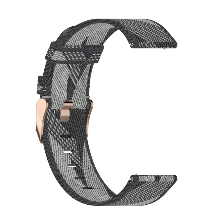 Bracelet de montre en Nylon tissé à rayures de 20mm, pour Garmin Venu, Vivomove 3, Vivoactive 3, Forerunner 245/645