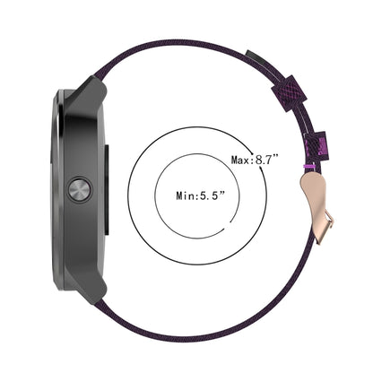 Bracelet de montre en Nylon tissé à rayures de 20mm, pour Garmin Venu, Vivomove 3, Vivoactive 3, Forerunner 245/645