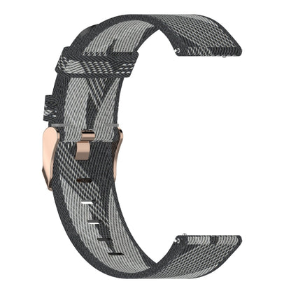 Bracelet de montre en nylon tissé à rayures de 22 mm pour Huawei GT / GT2 46 mm, Honor Magic Watch 2 46 mm / Magic