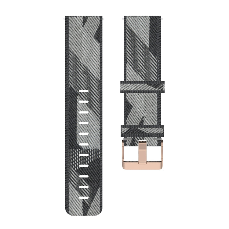Bracelet de montre en Nylon tissé à rayures de 22 mm, pour Fossil Gen 5 Carlyle, Gen 5 Julianna, Gen 5 Garrett, Gen 5 Carlyle HR