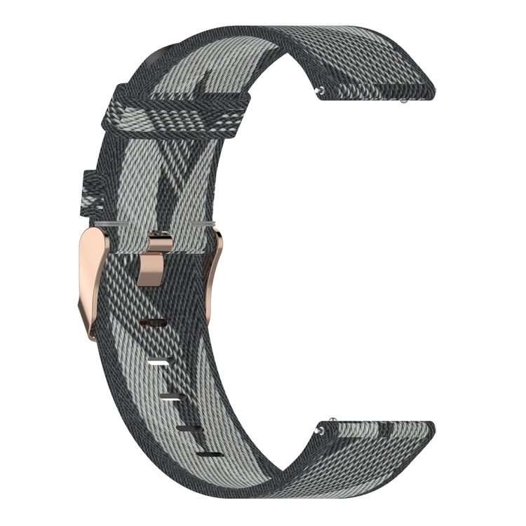 Bracelet de montre en Nylon tissé à rayures de 22 mm, pour Fossil Gen 5 Carlyle, Gen 5 Julianna, Gen 5 Garrett, Gen 5 Carlyle HR