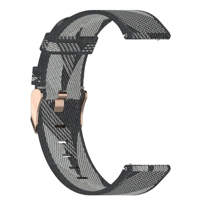 Bracelet de montre en Nylon tissé à rayures de 22 mm, pour Fossil Gen 5 Carlyle, Gen 5 Julianna, Gen 5 Garrett, Gen 5 Carlyle HR