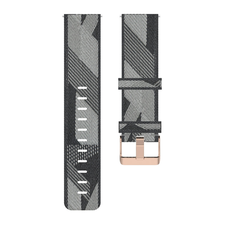 Bracelet de montre en nylon tissé à rayures de 22 mm pour Galaxy Watch 46 mm / Gear S3