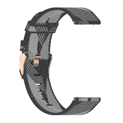 Bracelet de montre en nylon tissé à rayures de 22 mm pour Galaxy Watch 46 mm / Gear S3