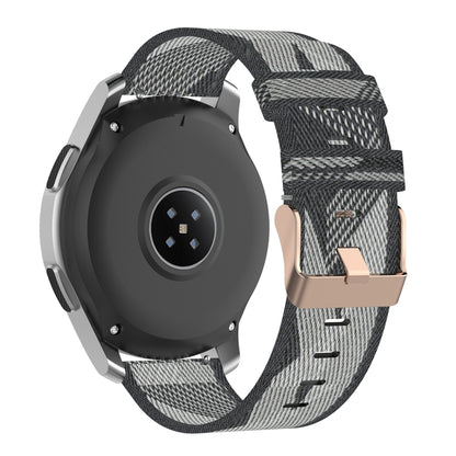 Bracelet de montre en nylon tissé à rayures de 22 mm pour Galaxy Watch 46 mm / Gear S3