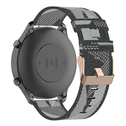 Bracelet de montre en nylon tissé à rayures de 22 mm pour la couleur de la montre Xiaomi Mi, Garmin Vivoactive 4