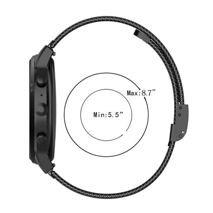Bracelet de montre en maille métallique de 22 mm, pour Fossil Gen 5 Carlyle / Gen 5 Julianna / Gen 5 Garrett / Gen 5 Carlyle HR