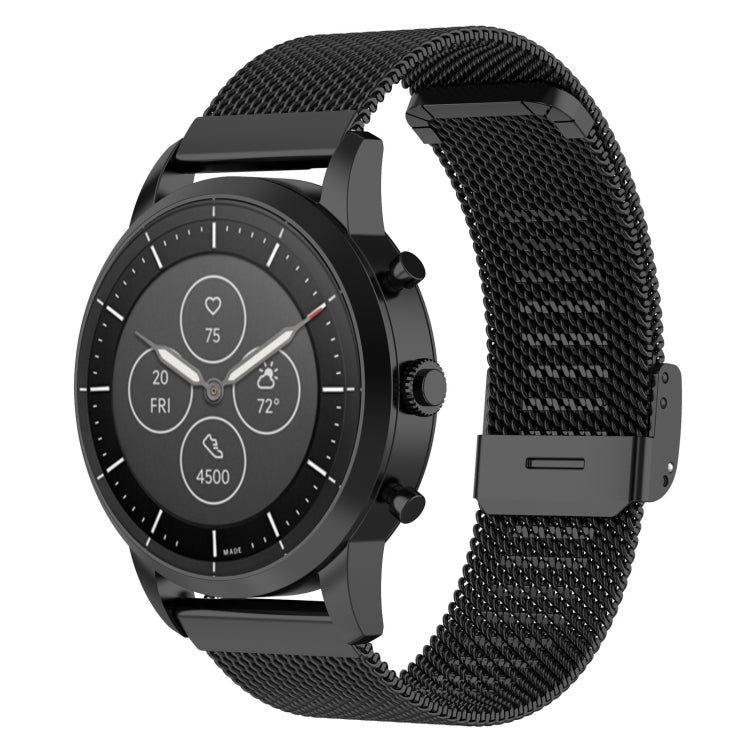 Bracelet de montre en maille métallique de 22 mm, pour montre intelligente hybride Fossil HR, homme Gen 4 Explorist HR, Sport masculin
