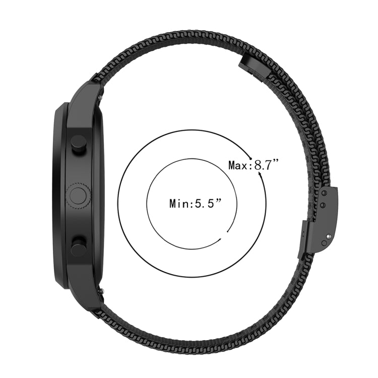 Bracelet de montre en maille métallique de 22 mm, pour montre intelligente hybride Fossil HR, homme Gen 4 Explorist HR, Sport masculin
