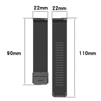 Bracelet de montre en maille métallique de 22 mm, pour montre intelligente hybride Fossil HR, homme Gen 4 Explorist HR, Sport masculin