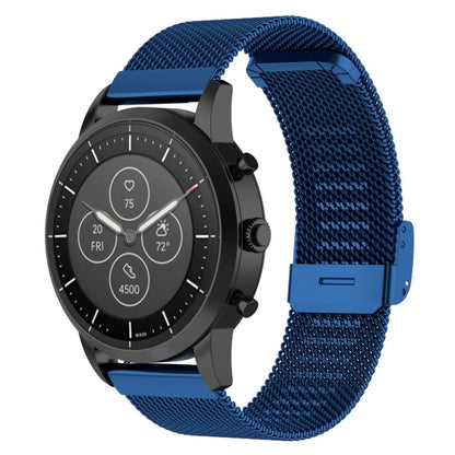 Bracelet de montre en maille métallique de 22 mm, pour montre intelligente hybride Fossil HR, homme Gen 4 Explorist HR, Sport masculin
