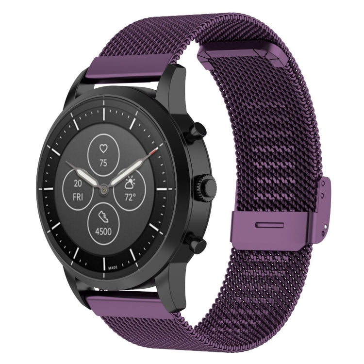Bracelet de montre en maille métallique de 22 mm, pour montre intelligente hybride Fossil HR, homme Gen 4 Explorist HR, Sport masculin