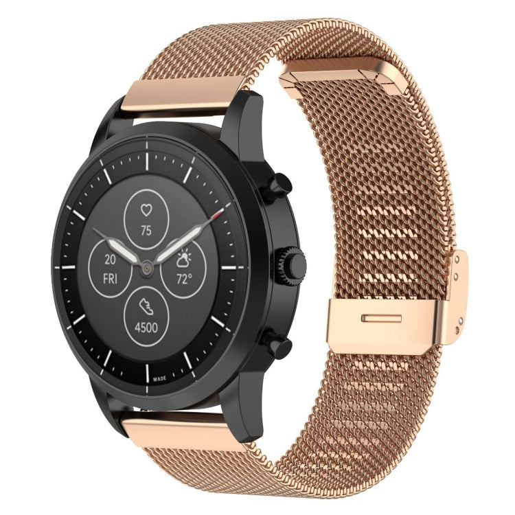 Bracelet de montre en maille métallique de 22 mm, pour montre intelligente hybride Fossil HR, homme Gen 4 Explorist HR, Sport masculin