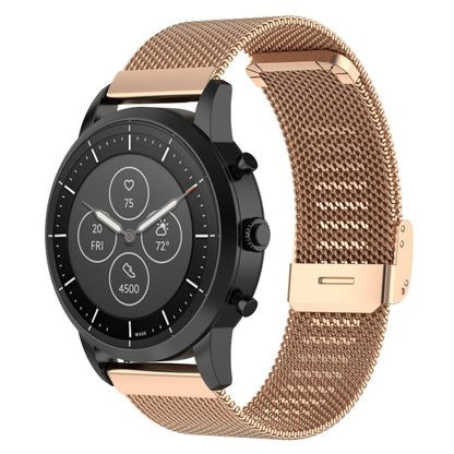 Bracelet de montre en maille métallique de 22 mm, pour montre intelligente hybride Fossil HR, homme Gen 4 Explorist HR, Sport masculin