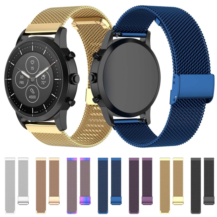 Bracelet de montre en maille métallique de 22 mm, pour montre intelligente hybride Fossil HR, homme Gen 4 Explorist HR, Sport masculin