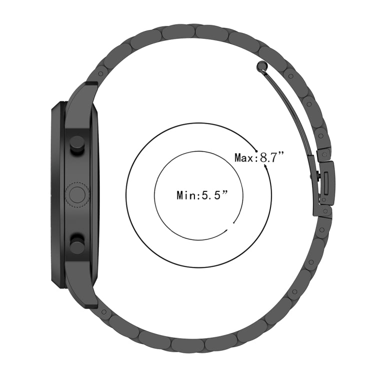 Bracelet de montre en acier de 22 mm, pour montre intelligente hybride Fossil HR, homme Gen 4 Explorist HR/Sport masculin