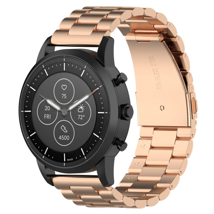 Bracelet de montre en acier de 22 mm, pour montre intelligente hybride Fossil HR, homme Gen 4 Explorist HR/Sport masculin