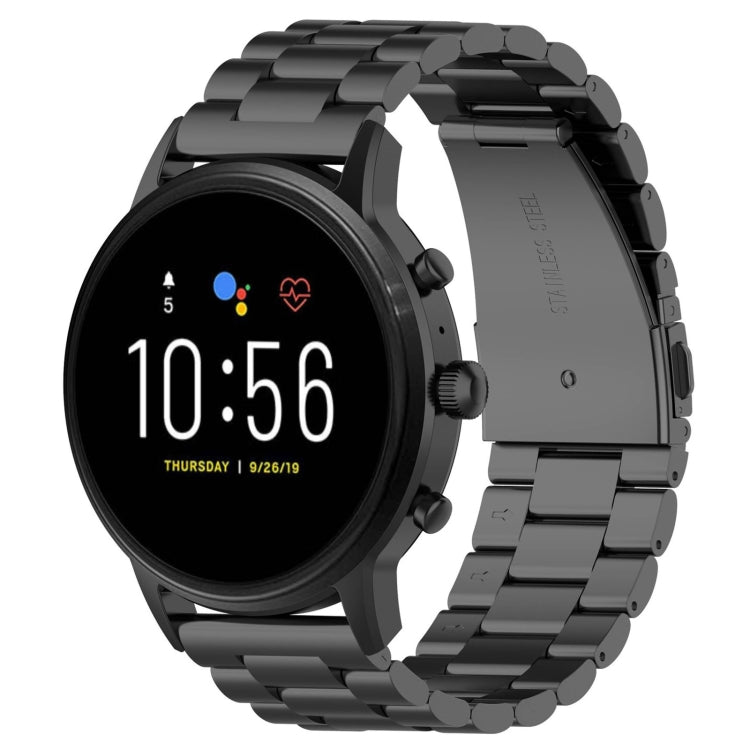 Bracelet de montre en acier de 22 mm, pour Fossil Gen 5 Carlyle, Gen 5 Julianna, Gen 5 Garrett, Gen 5 Carlyle HR