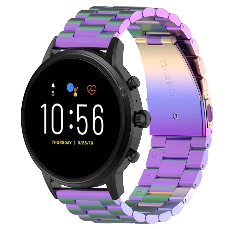 Bracelet de montre en acier de 22 mm, pour Fossil Gen 5 Carlyle, Gen 5 Julianna, Gen 5 Garrett, Gen 5 Carlyle HR