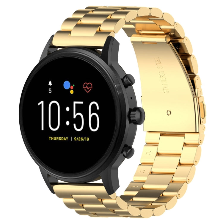 Bracelet de montre en acier de 22 mm, pour Fossil Gen 5 Carlyle, Gen 5 Julianna, Gen 5 Garrett, Gen 5 Carlyle HR