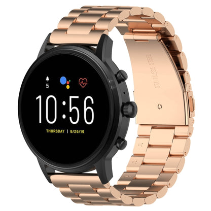 Bracelet de montre en acier de 22 mm, pour Fossil Gen 5 Carlyle, Gen 5 Julianna, Gen 5 Garrett, Gen 5 Carlyle HR