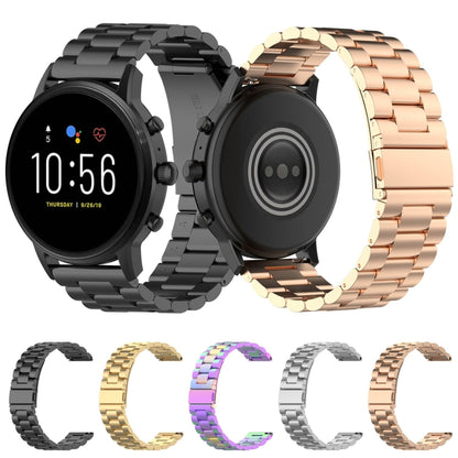 Bracelet de montre en acier de 22 mm, pour Fossil Gen 5 Carlyle, Gen 5 Julianna, Gen 5 Garrett, Gen 5 Carlyle HR