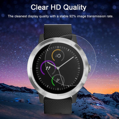 ENKAY Hat-Prince pour montre intelligente Garmin vivoactive 3, 2 pièces, dureté de Surface 0.2mm 9H 2.15D, Film d'écran en verre trempé antidéflagrant