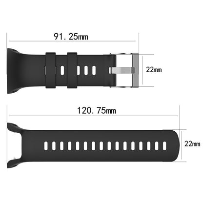 Bracelet de montre en silicone pour poignet d'entraînement SUUNTO HR