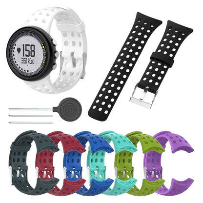Bracelet de montre mâle en silicone pour SUUNTO M1 / M2 / M4 / M5