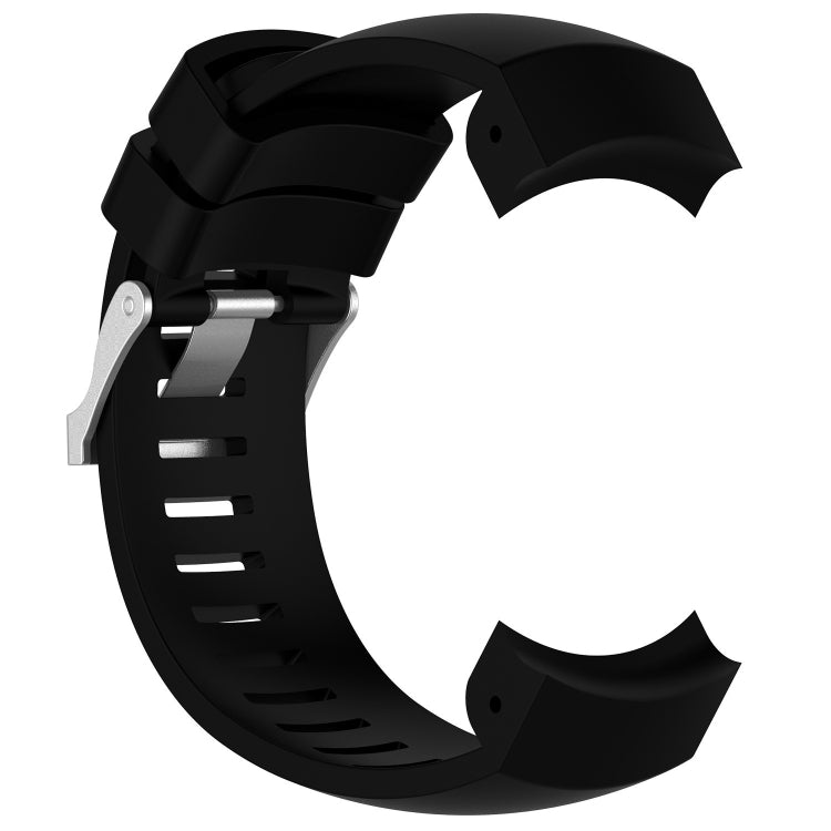 Bracelet de montre en silicone pour SUUNTO Core ALU Noir