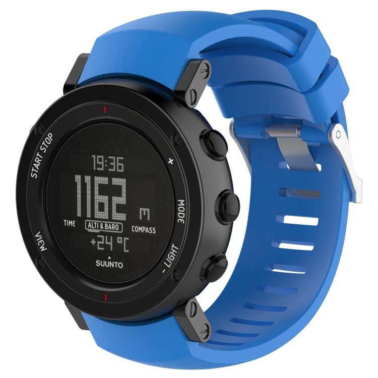 Bracelet de montre en silicone pour SUUNTO Core ALU Noir